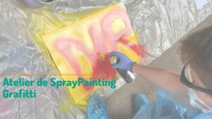 Atelier de Spray Painting (StreetArt / Graffiti) pentru copii și părinți @ Ludoteca PlaYouth