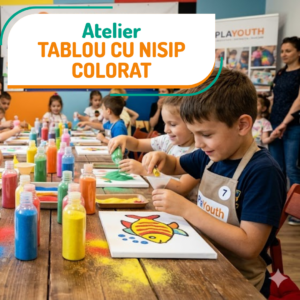 Atelier Tablou cu nisip colorat